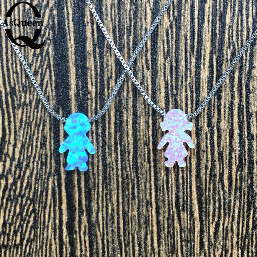 Новинка Опаловая Boys & кулон для девочек necklace прекрасное ювелирное ожерелье