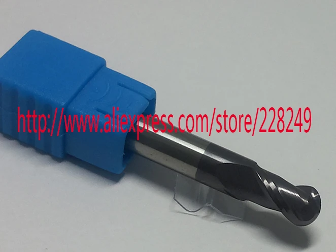 

1pc R3*12*D6*75L-HRC45 2 Flutes Tungsten solid carbide Coated Ball Nose End Mills CNC milling cutters