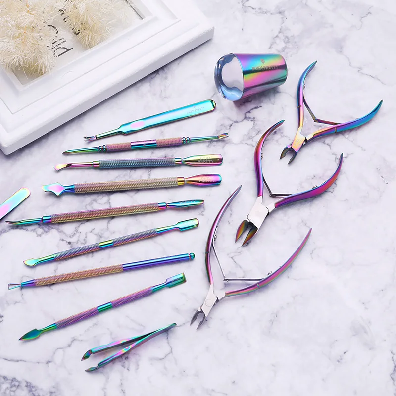 От BORN PRETTY 1 предмет ногтей для маникюра щипчики ножницы кутикулы резак смешанные