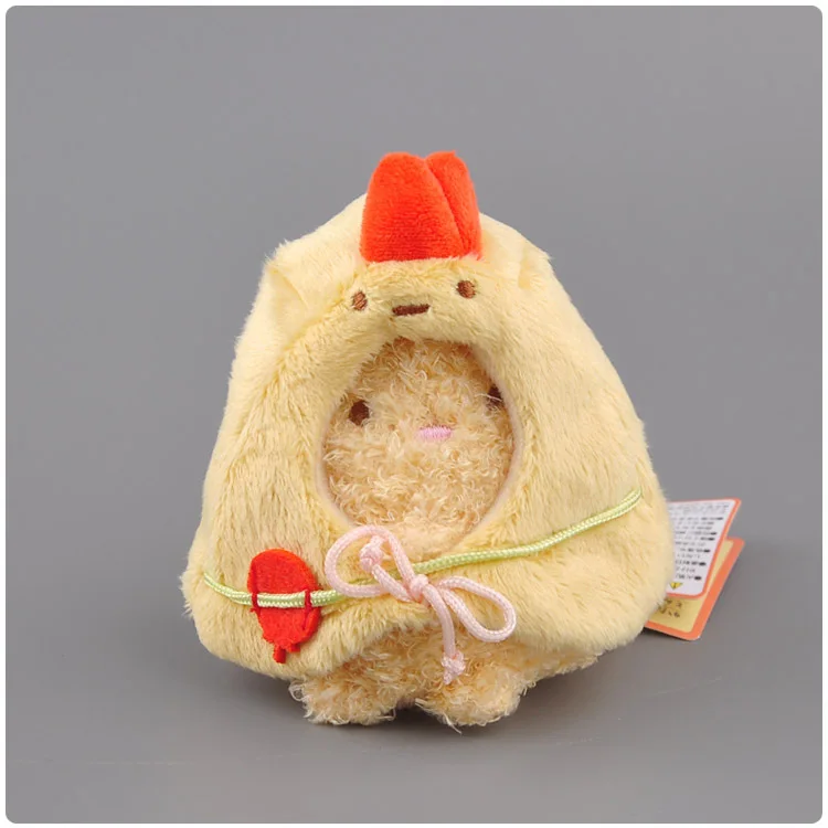 9 см Kawaii японский Sumikko Gurashi San-X уголок био плюшевый брелок Подвески игрушка чучела плащ животные прекрасный мешок Рождественская кукла в подарок - Color: F