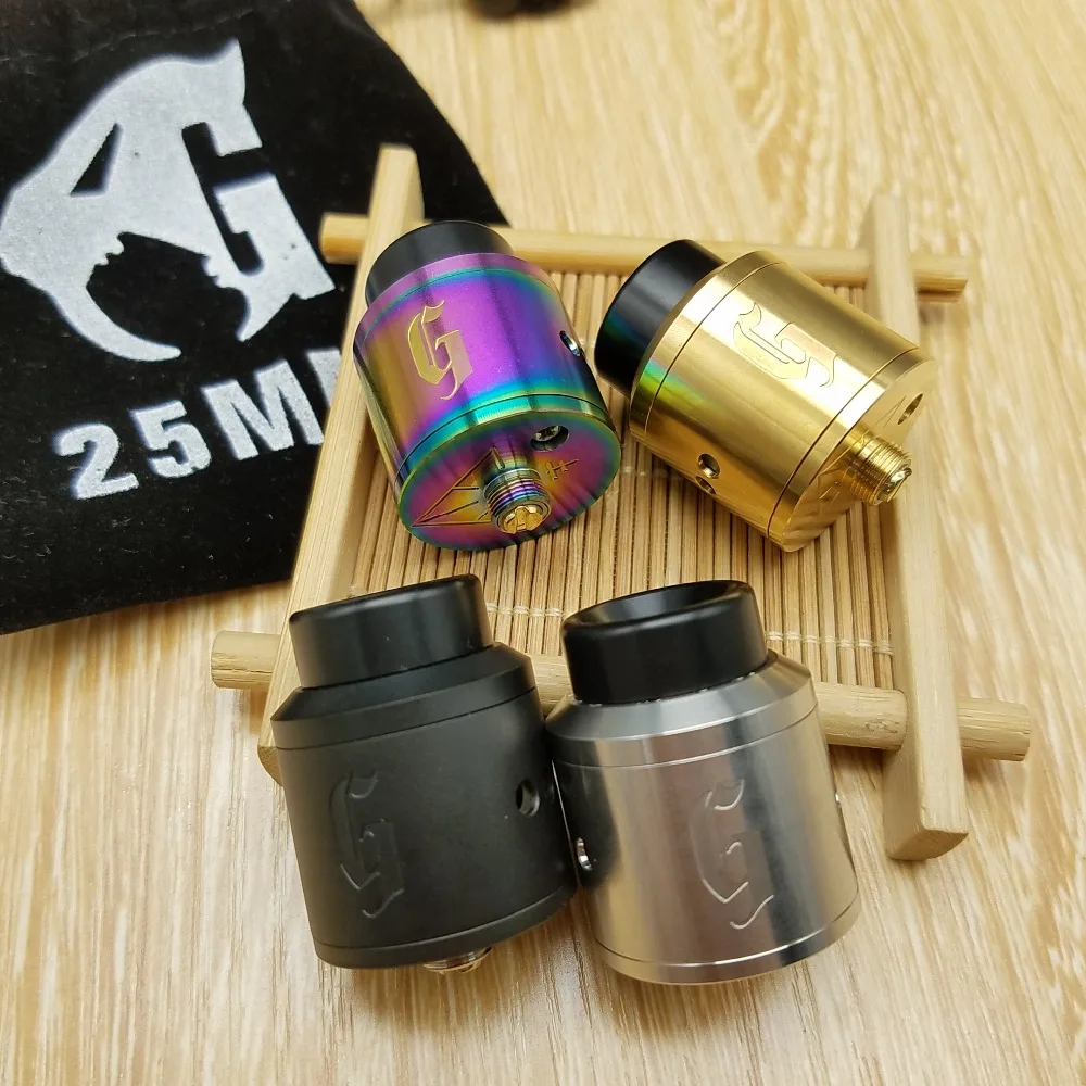 CYAN Goon 528 25 RDA форсунки мм диаметр электронная Сигарета испаритель Peek Insulater RTA бак VS