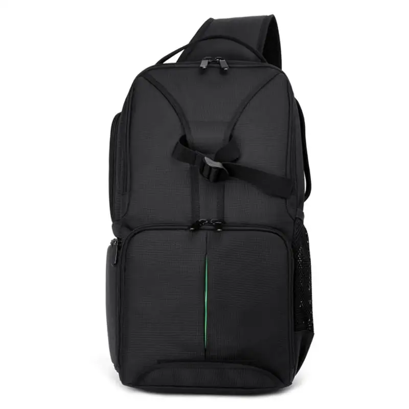Green Lining ALLOET Водонепроницаемый Многофункциональный цифровой SLR DSLR камера видео сумка слинг плеча камера рюкзак W/дождевик для Nikon Canon - Цвет: Green Lining
