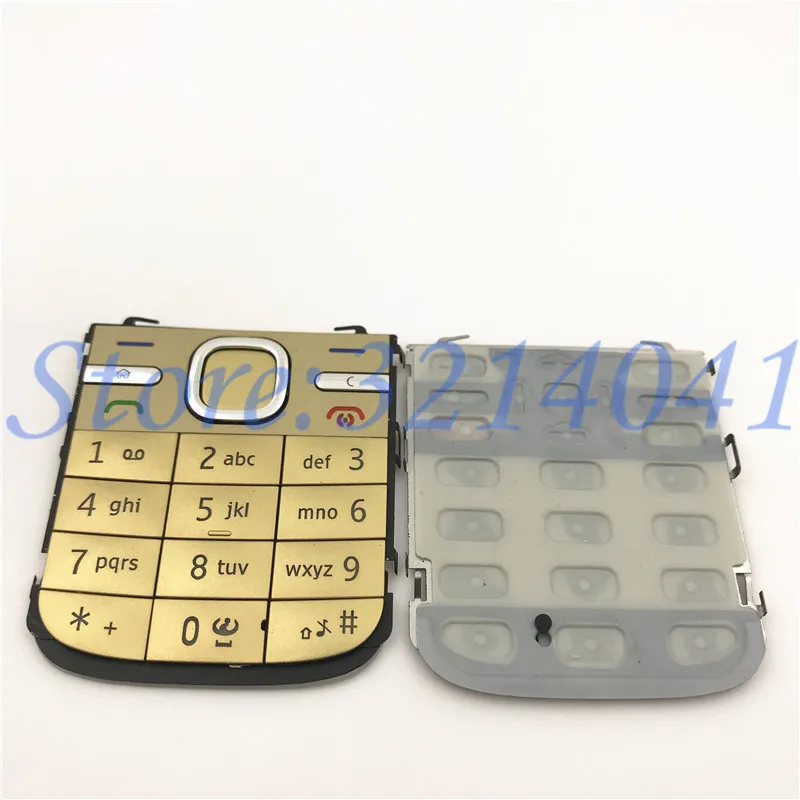 

50Pcs/Lot Original High quality For Nokia C5 C5-00 Mobile Phone Housing English Keypad Cover Keyboard case