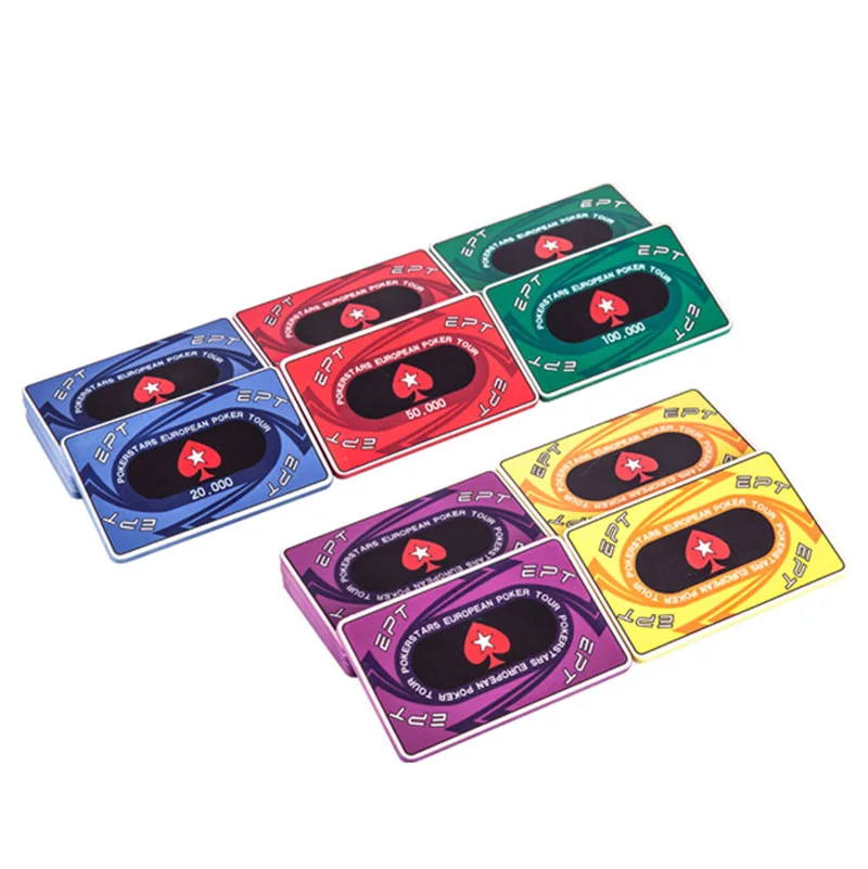 НАЛИЧИЕ НА СКЛАДЕ 5 ШТ./ЛОТ Производители Фишки Для Покера 40 г Керамическая EPT