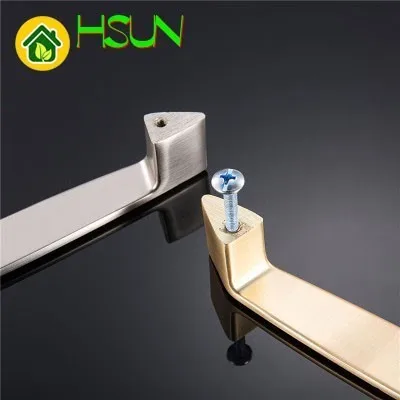 Европейский шкаф ручка для дверцы выдвижного ящика золотистый Серебристый