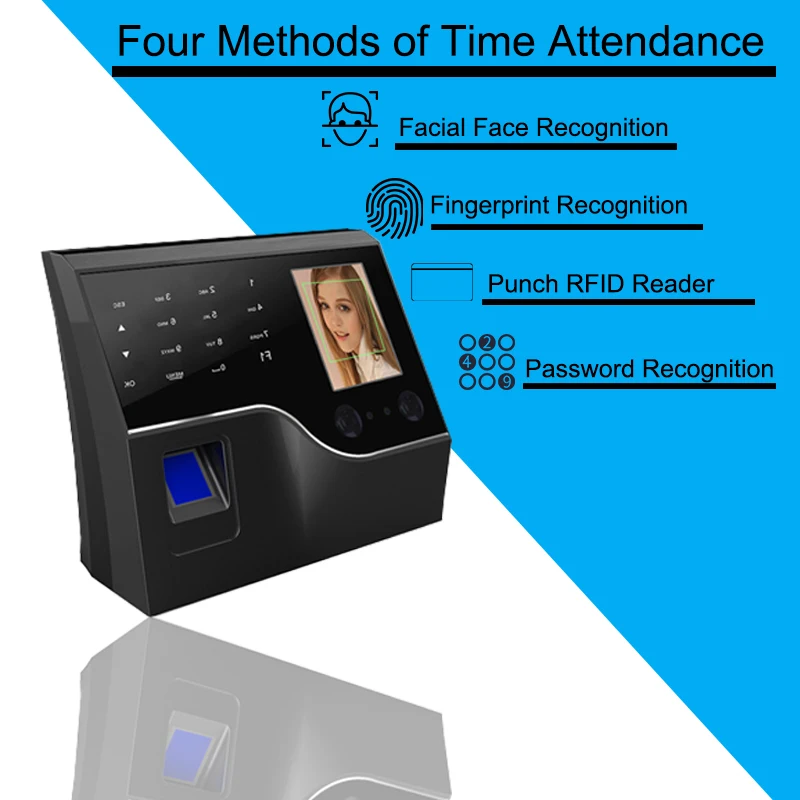 OULET биометрическое распознавание отпечатка лица система учёта времени TCP/IP USB