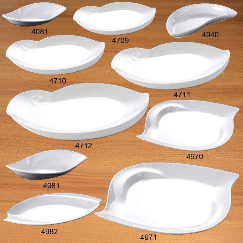 Меламиновая обеденная тарелка с двойным наконечником цепь для ресторана A5