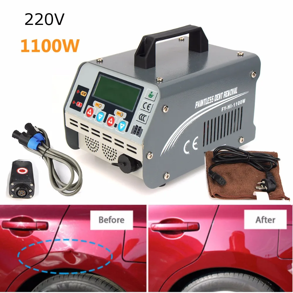 220V 1100W Автомобильный безболезненный прибор для удаления вмятин PDR индукционный
