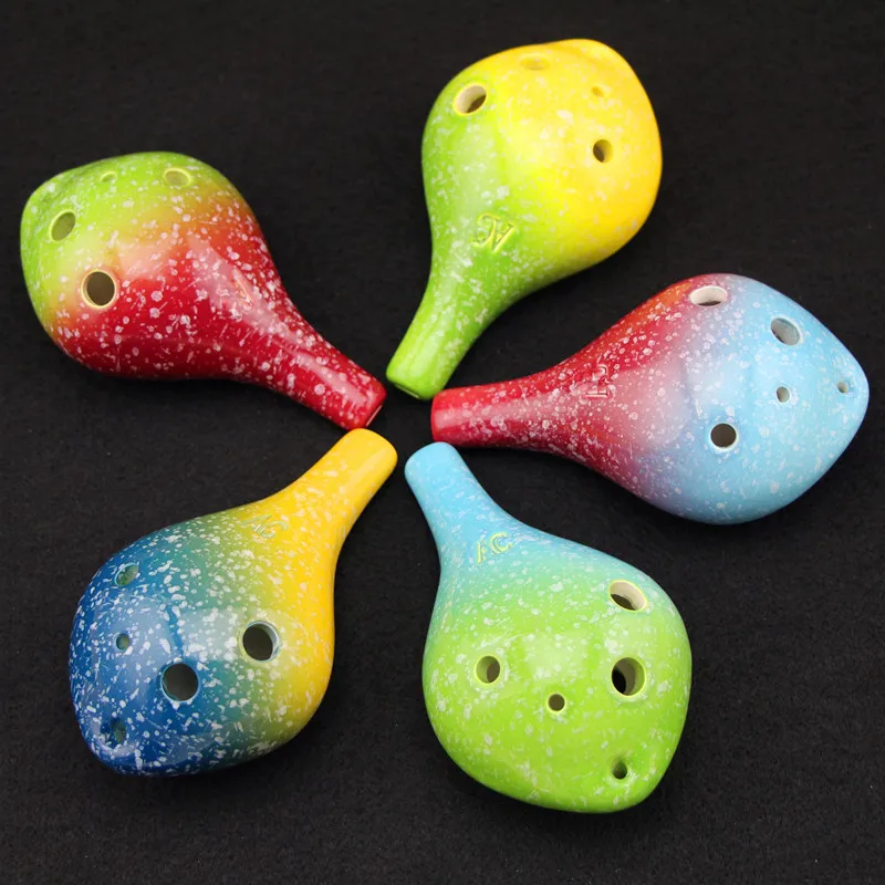 Ocarina звездная серия круглая головка 6 отверстий альт C Стильный музыкальный