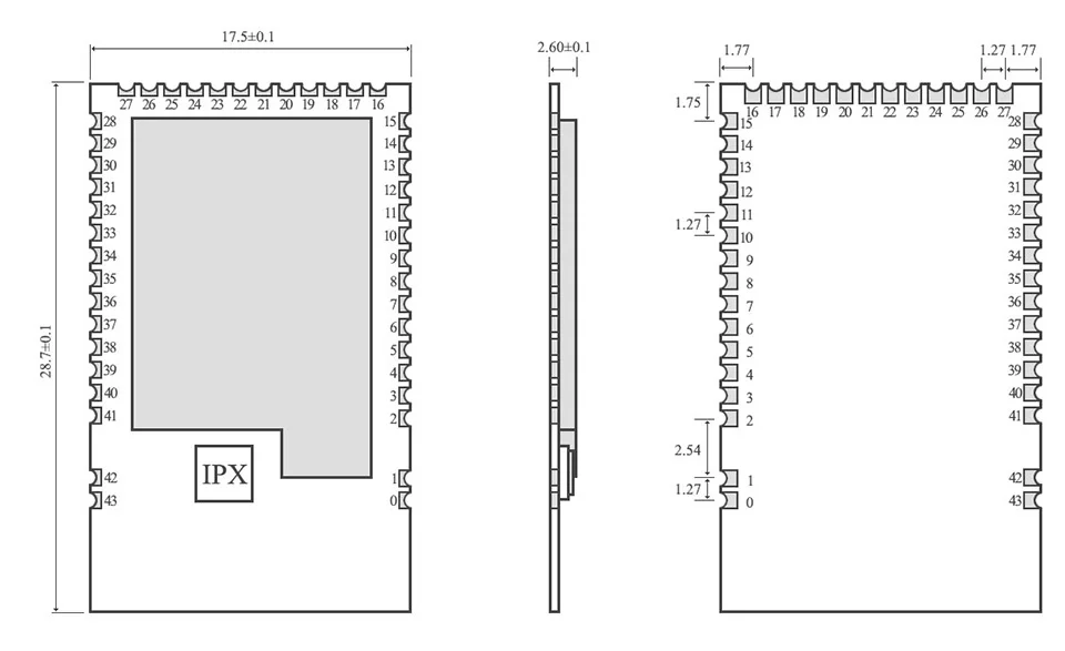 NRF52810 Bluetooth 5,0 модуль 2,4 приемник передатчика GHz CDSENET E73-2G4M04S1A ble 5,0 4dBm низкая Мощность трансивер