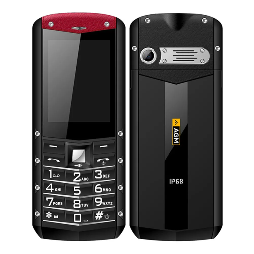 AGM M2 SC6531DA 2 4 дюймовый экран Bluetooth IP68 водонепроницаемый пылезащитный Dropproof Dual SIM 2G