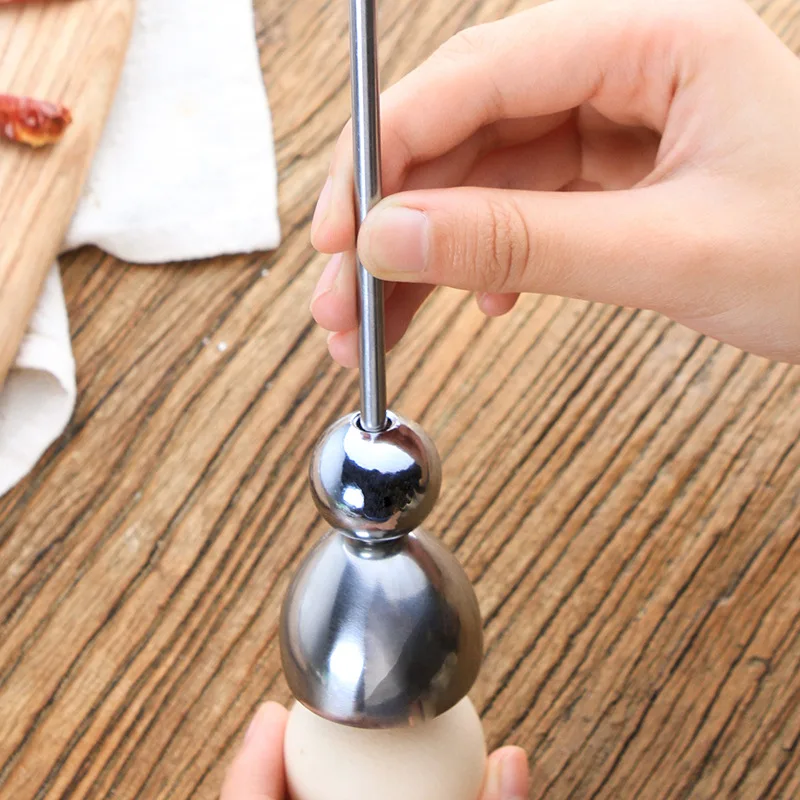 Вареное яйцо для бутылок Топпер Shell Топ Нержавеющая сталь резак молоток сырое