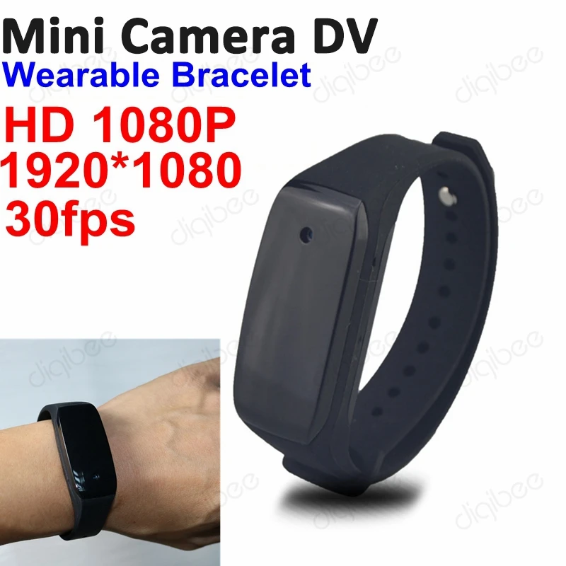 Новый Fashioh Спорт Смарт Браслет Full HD 1080p носимых камера Mini DV 1920x1080 Аудио Видео