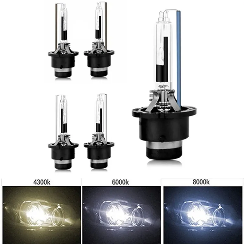 2x D4R 35W HID ксеноновая лампа для фар лампы с металлическим кронштейном защита 4300K 6000K