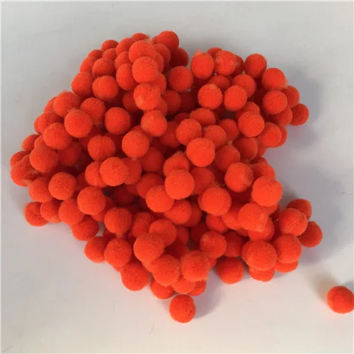 Orange Для домашнего использования, поделки 8/15/20/25/30 мм разноцветный помпон из меха собственными руками Сделай Сам Мягкие плюшевые шарики-Помпоны Свадебные украшения аксессуары для куклы - Цвет: Orange