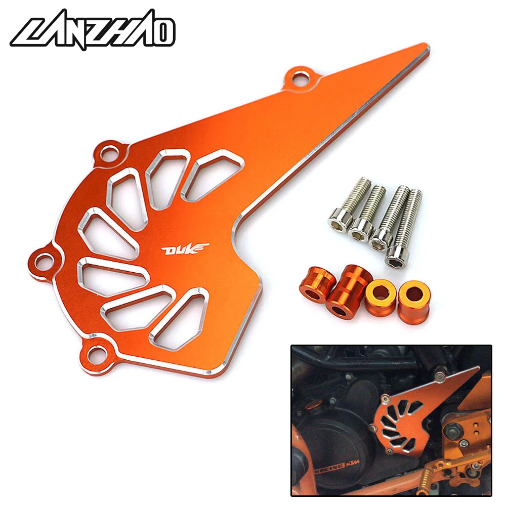 Оранжевая Передняя защитная крышка цепи мотоцикла модифицированные алюминиевые