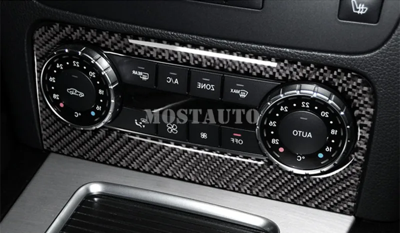 Центральная консоль из углеродного волокна для Benz GLK X204 панель CD и AC отделочная