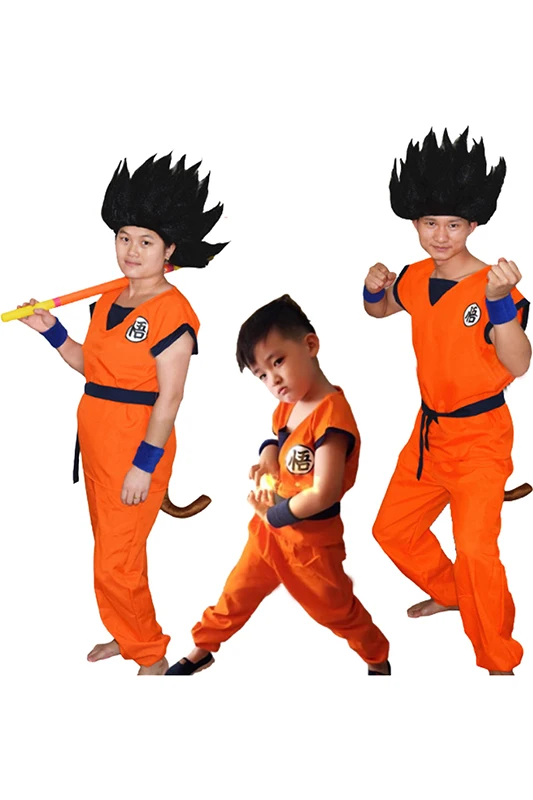 Janpan аниме Dragon Ball Dragonball Z Goku Косплэй костюм для детей на Хэллоуин вечерние обезьяна Гоку костюм