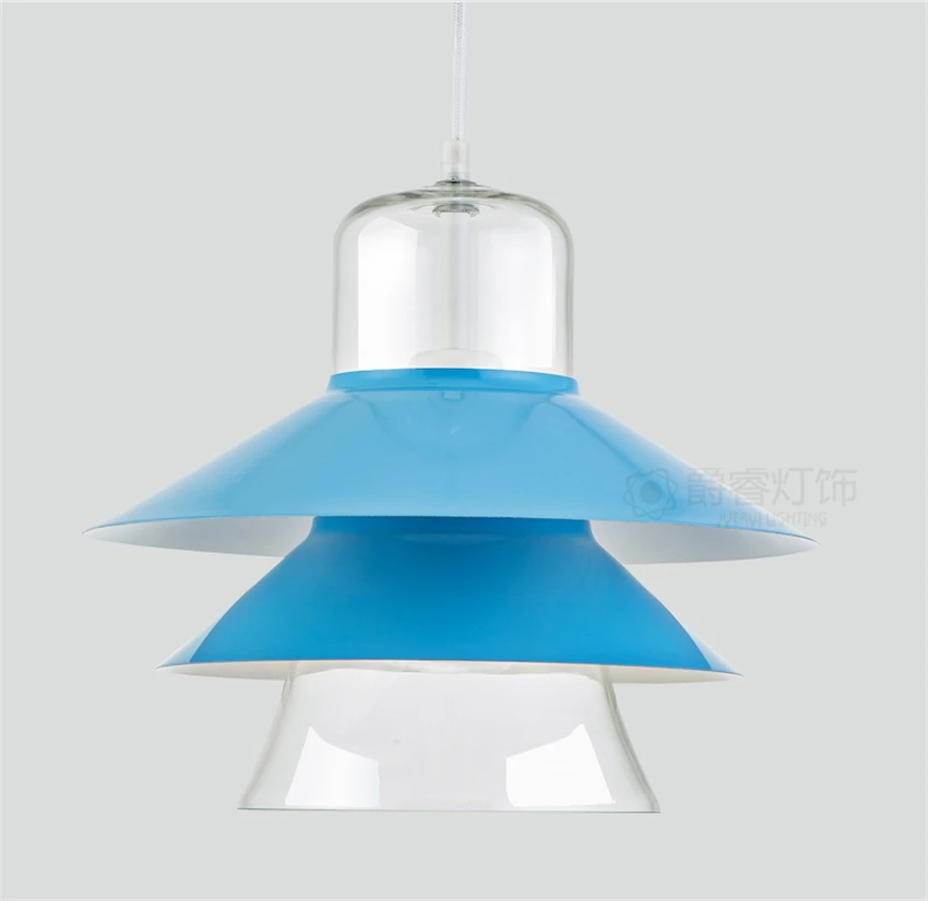 Modern Color Led Glass Pendant Lights Lamps Bedroom Bedside Living Room Cafe Office Lighting Decor Hanging Light Fixtures | Лампы и