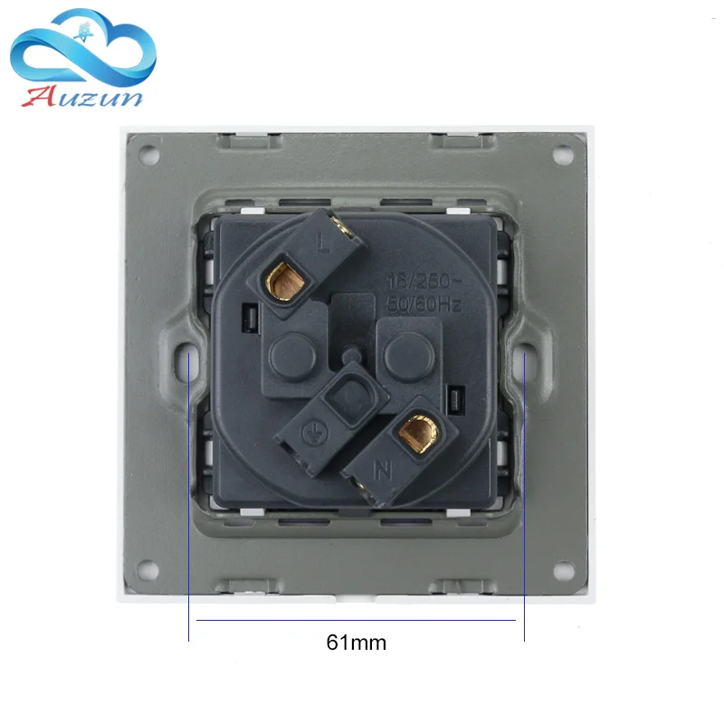 High quality European standard wall export toughened glass socket panel 86 dark switch | Обустройство дома