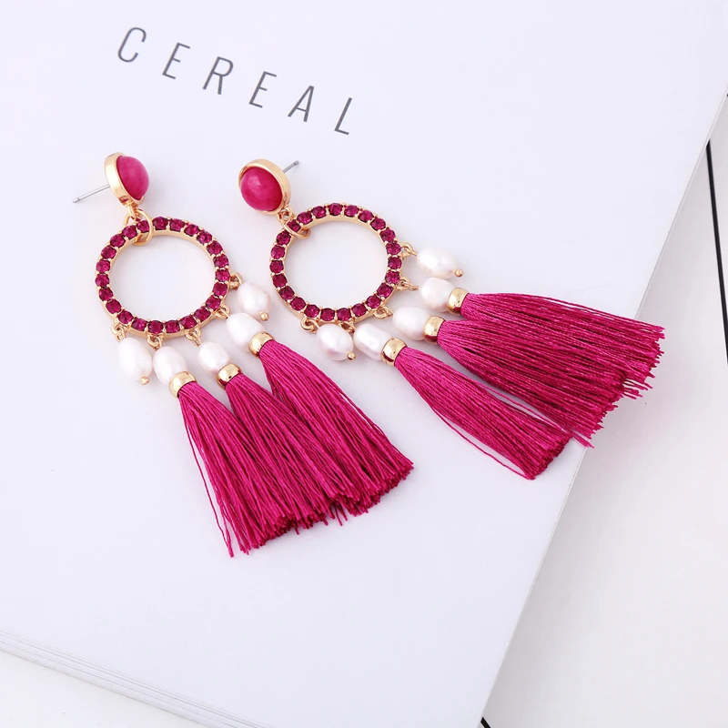 2018 новые ювелирные изделия Uer ed00556c красные черные эмалированные круглые