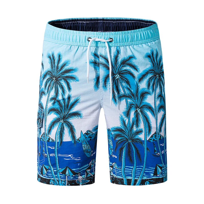 

2021 New Fashion Print Shorts Beach Board Men Good Quality Quick Dry Surfer Swimsuit Men