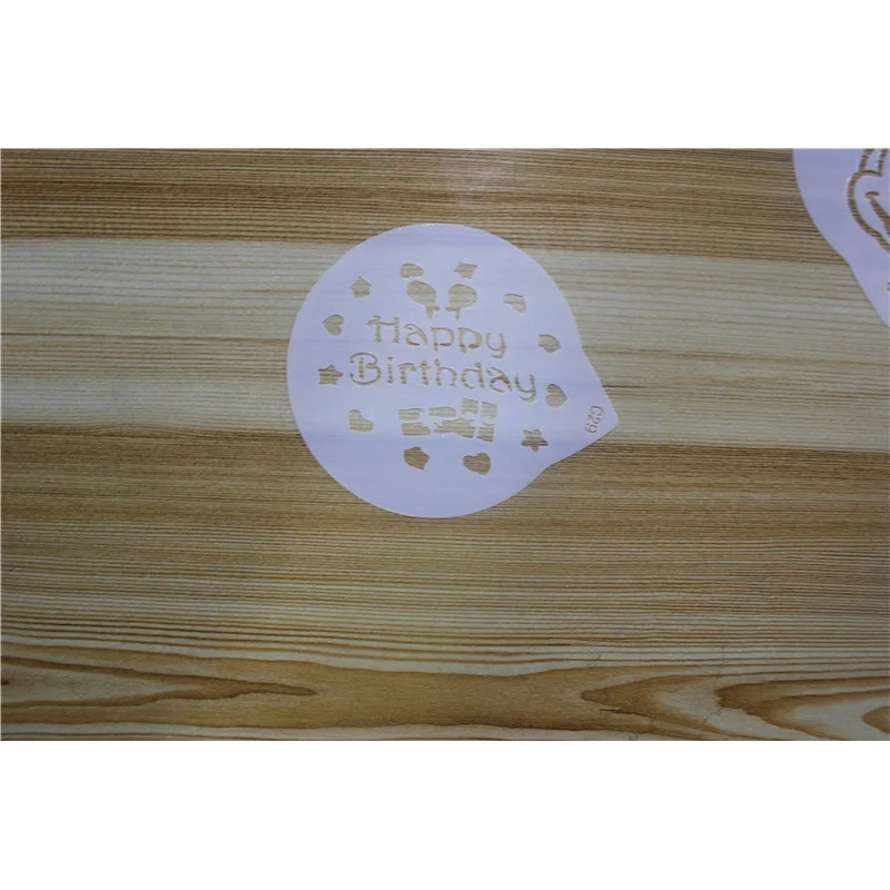 6 шт. мультфильм кошка мышь торт кофе шаблон печатные трафареты помадка форма для