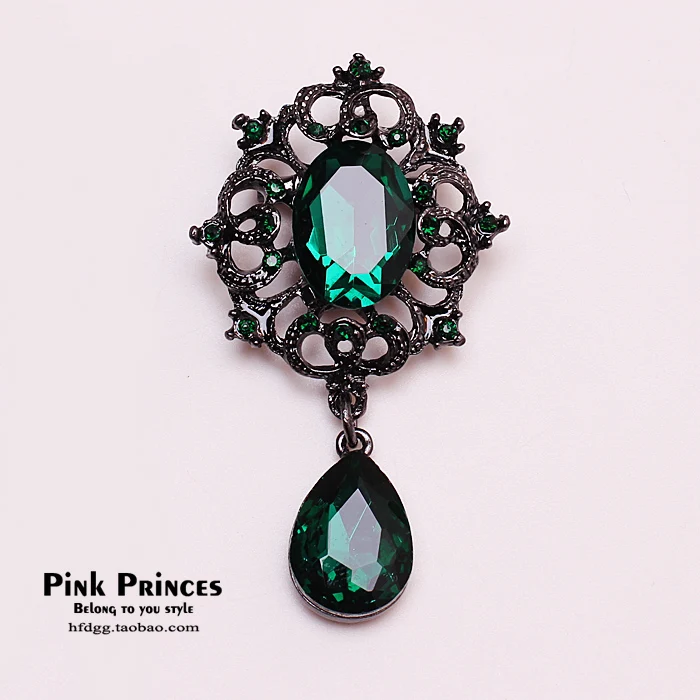 Женская Винтажная брошь в виде букета с кристаллами |