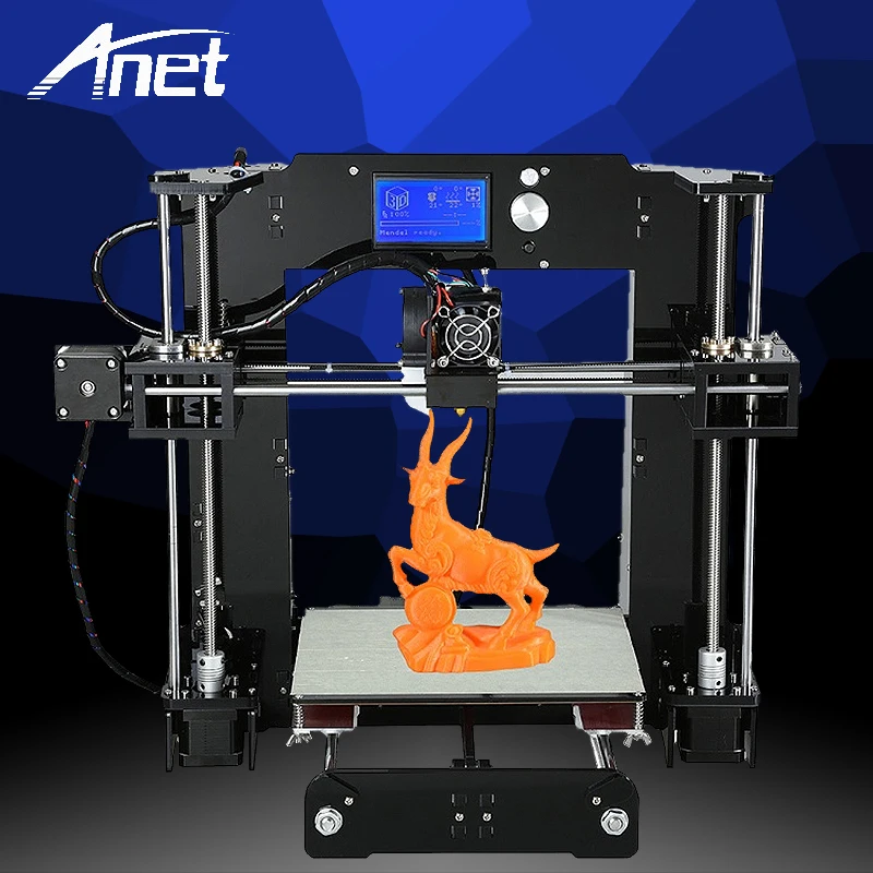 Anet A6 3D принтер очень дешевый Высокоточный доставка из Москвы алюминиевая HotBed 0 4