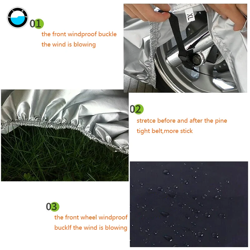 High Quality Waterproof universal Outdoor Motorcycle Cover Electric Bicycle Covers UV Protector L/XL/XXL/XXXL . | Автомобили и