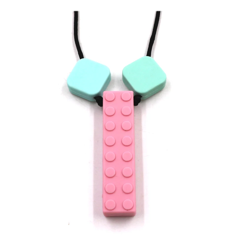 Одобренный FDA силиконовый жевательный Прорезыватель ожерелье с жевательными