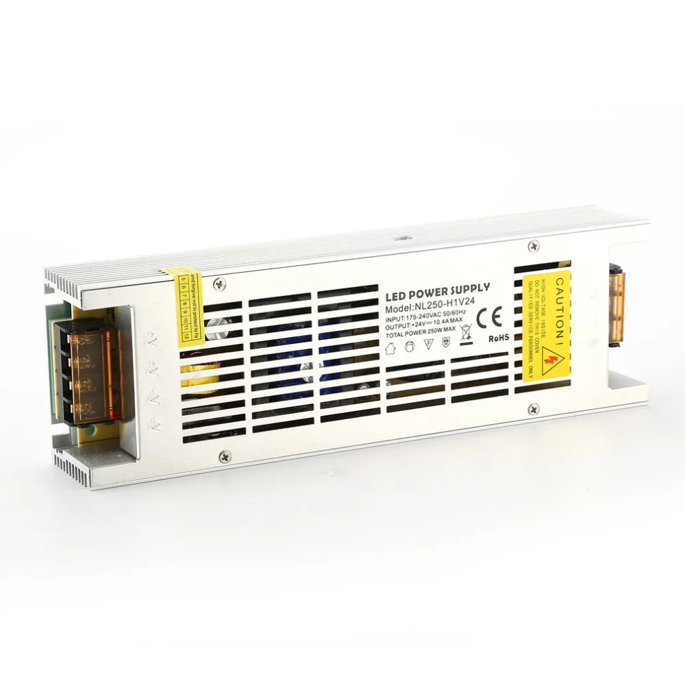 DC 24 V 250 W светодиодный выключатель питания вольтметр адаптер переключения света