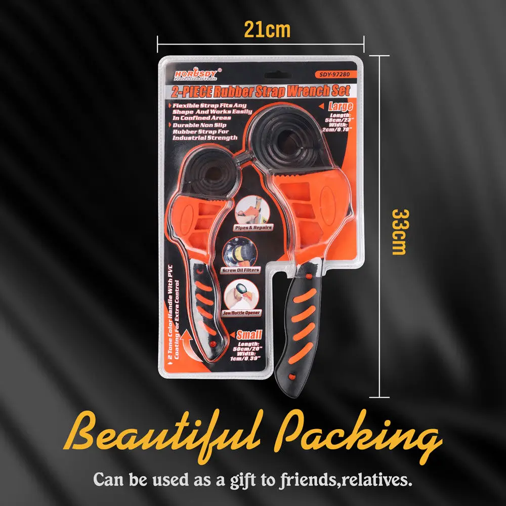 2 шт. универсальный ремень гаечный ключ фильтр открывалка для бутылок