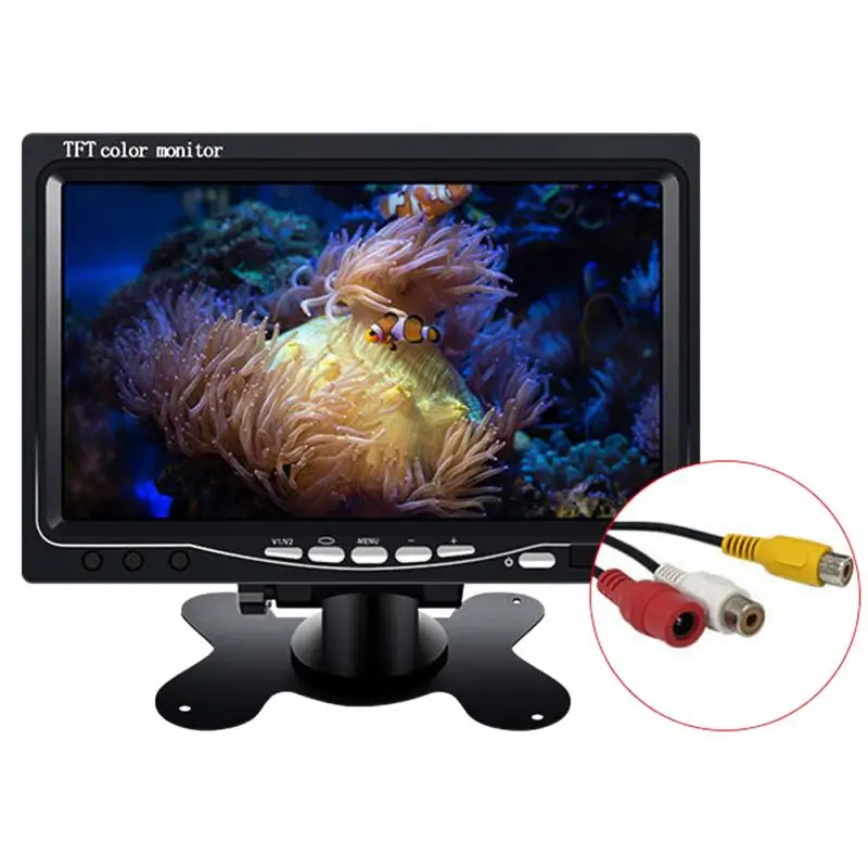 7 дюймов TFT ЖК-дисплей проводной автомобильный монитор HD Дисплей обратная