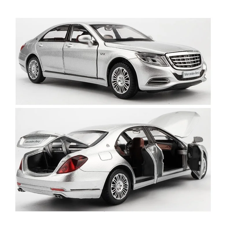 Металлические модели автомобилей Maybach S600 литые под давлением с высокой имитацией
