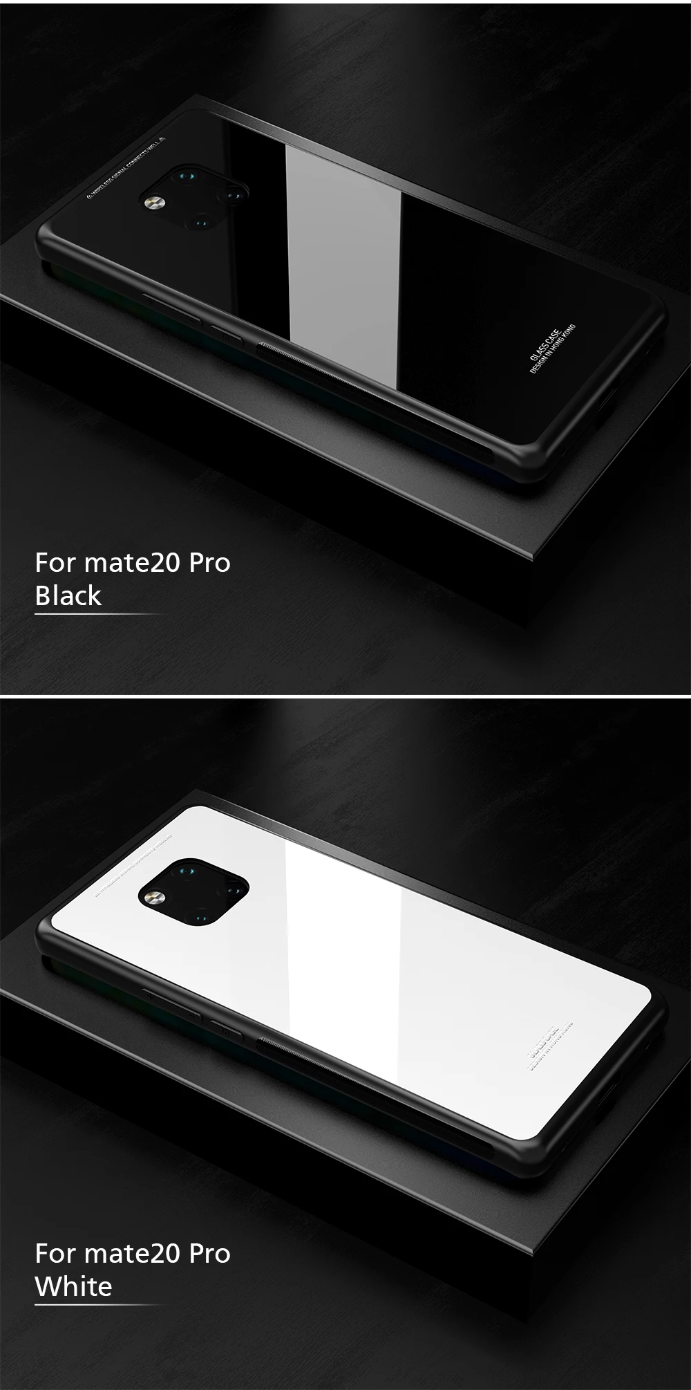 KEYSION чехол из закаленного стекла для телефона для huawei mate 20 Pro стекло нескользящий черный чехол для huawei mate 20 чехол Funda аксессуары