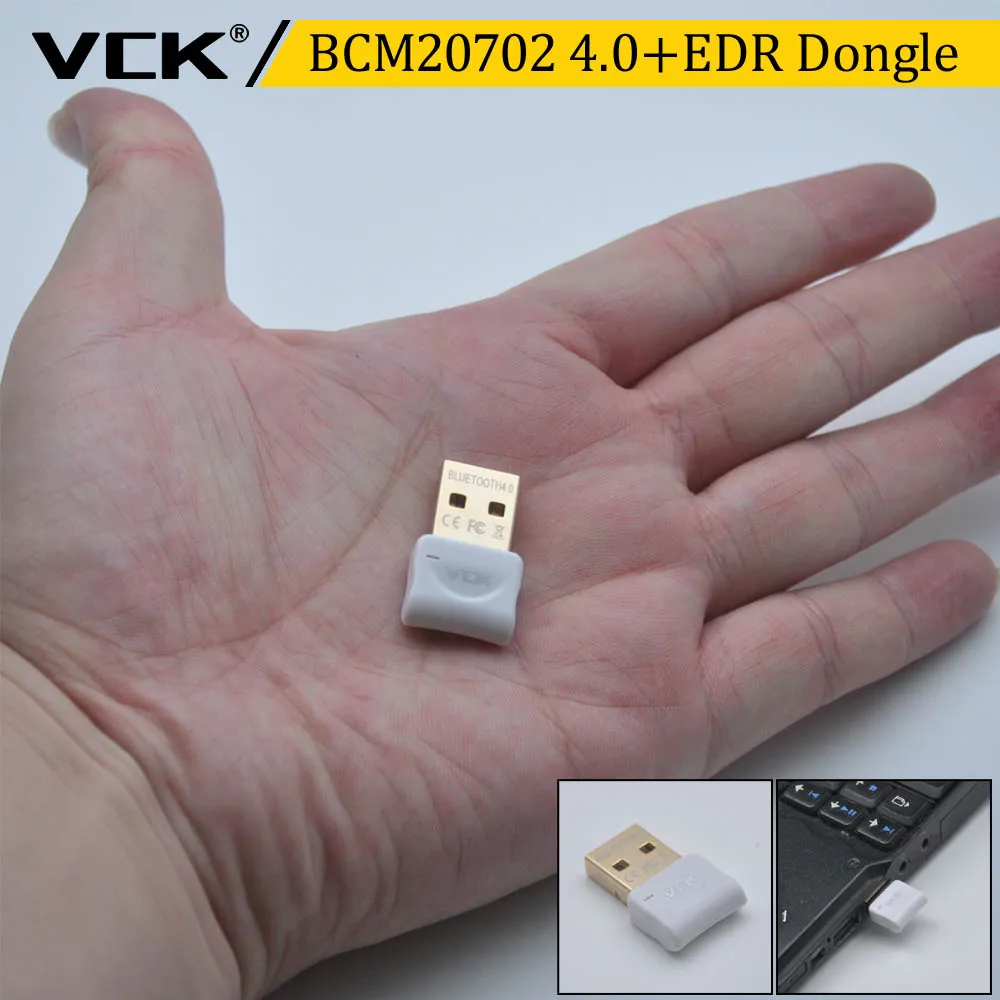 VCK Broadcom BCM20702 USB bluetooth V4.0 + EDR адаптер ключа совместимый с ПК ноутбук Windows XP Vista 7 8 1 10|usb