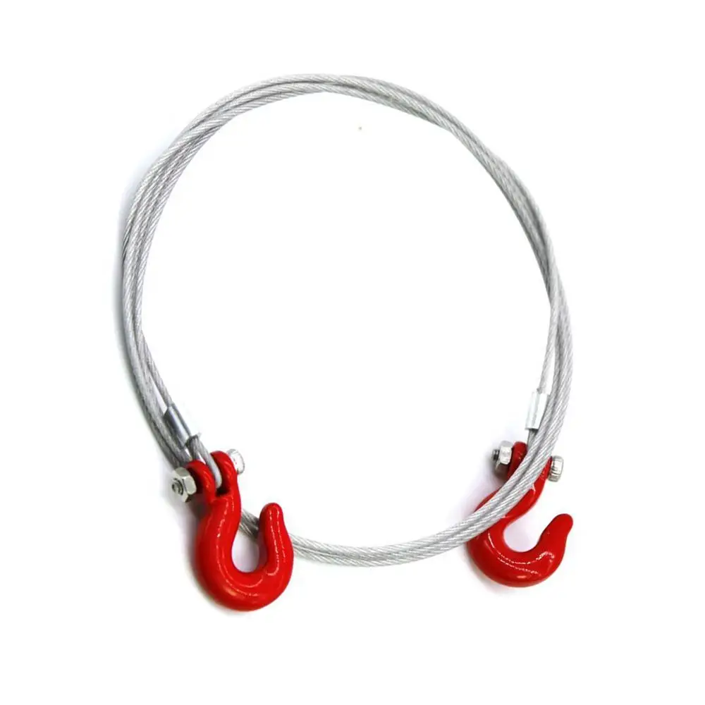 RC автомобильный стальной трос для буксировки с крючком цепь прицепа 1/10 Rock Crawler