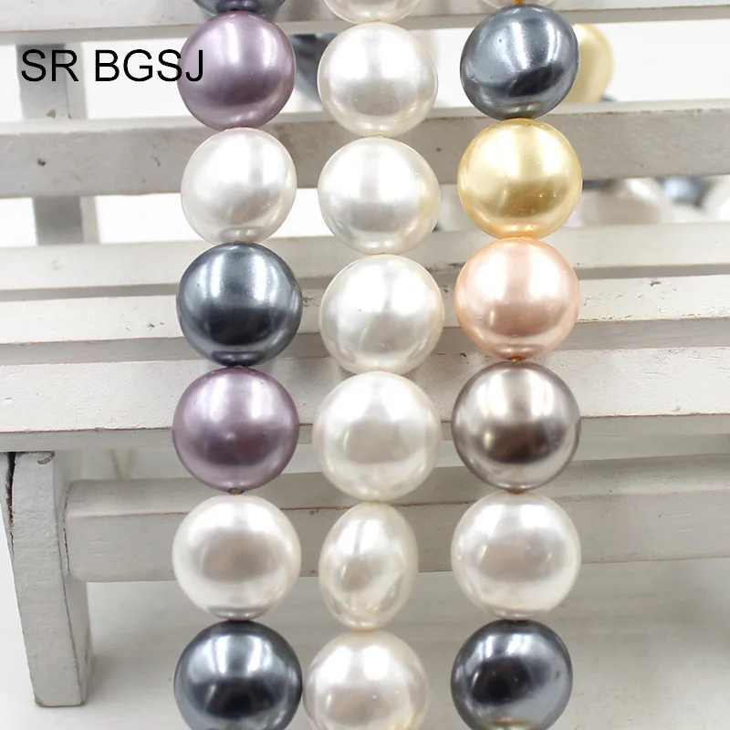 Free Shipping 14mm Coin Button Natural MOP Shell OF Pearl Jewelry Making Beads Strand 15&quot|Бусины| |