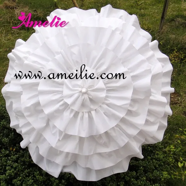 Бесплатная доставка кружевной зонтик с оборками для свадьбы|parasol pink|umbrella pvcumbrella |