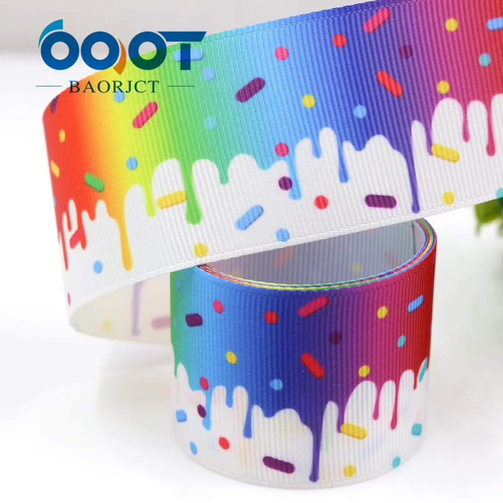 OOOT BAORJCT G-18914-1115 38 mm 10 yards Halloween Ribbons Thermal transfer Printed grosgrain Holiday decoration DIY materials | Дом и сад