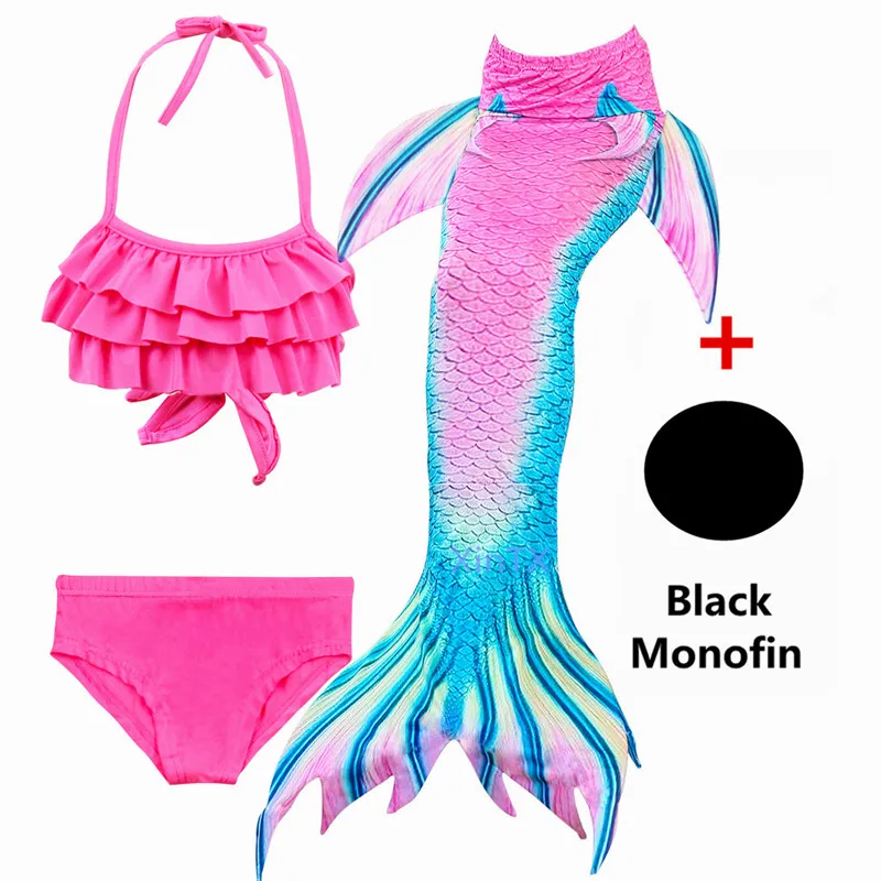 Популярные плавательный хвостом русалки с плавниками Моноласты Флиппер Русалка