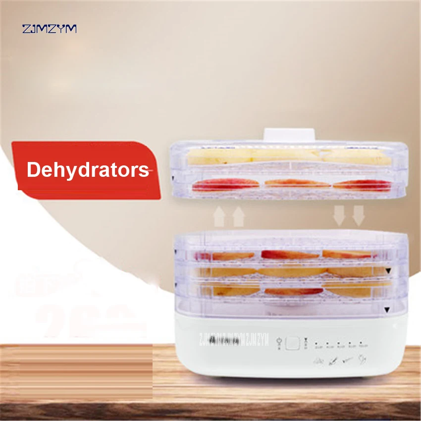 

CDF-01 Household dried fruit machine Fruits and vegetables dehydration dry meat food machine Snacks in the dryer 5 layers 270W