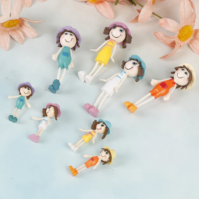 1Pc funny Dollhouse Family Dolls Small plastic Toy Figures Dressed Characters Children Kids Playing Doll Gift Pretend Toys | Игрушки и