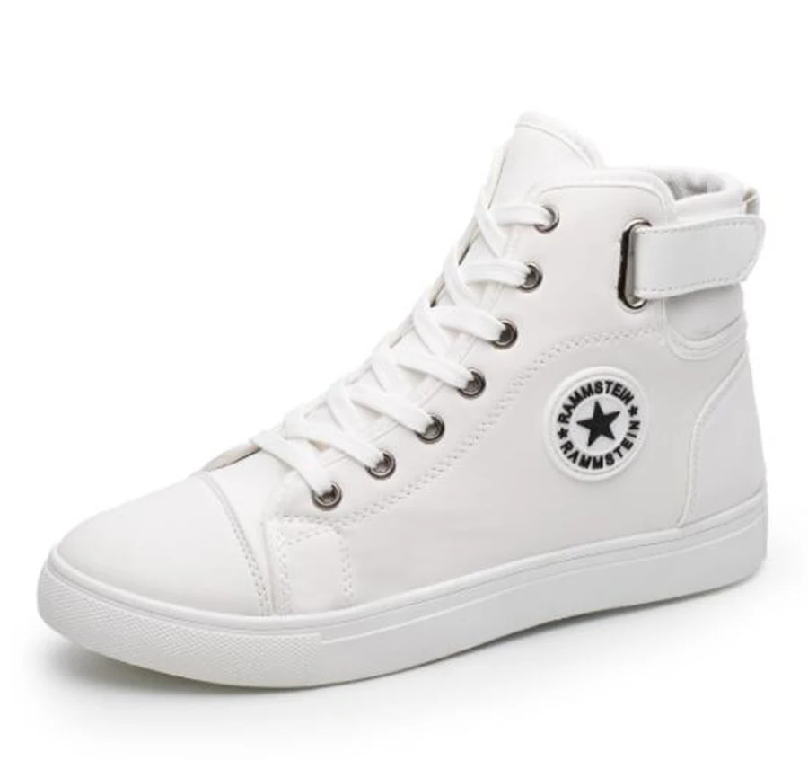 

New Men's High Upper High Shoes Fashion Casual British Men's Shoes Spring and Autumn Lace Sneakers Large Size