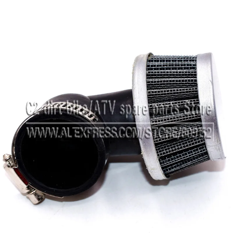 35mm Air Filter 90 degree right angle pod Wire mesh material for small dirt bike pit ATV Scooter use | Автомобили и мотоциклы