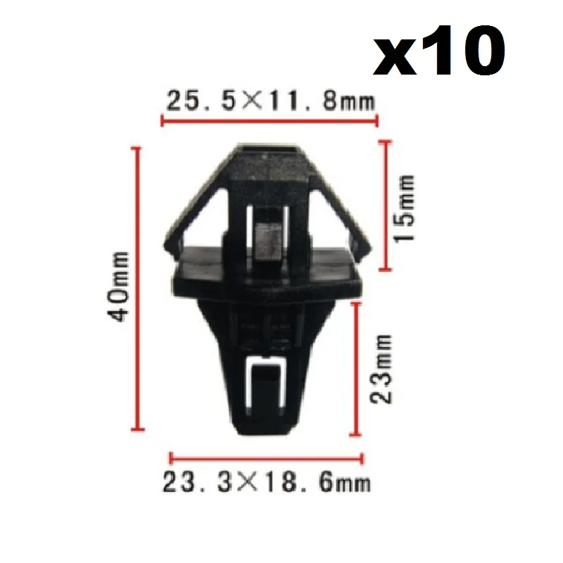 

10x 94-97 For Honda Accord CD3 CD4 CD5 CD6 mk5 Radiator grille front grill lock clip