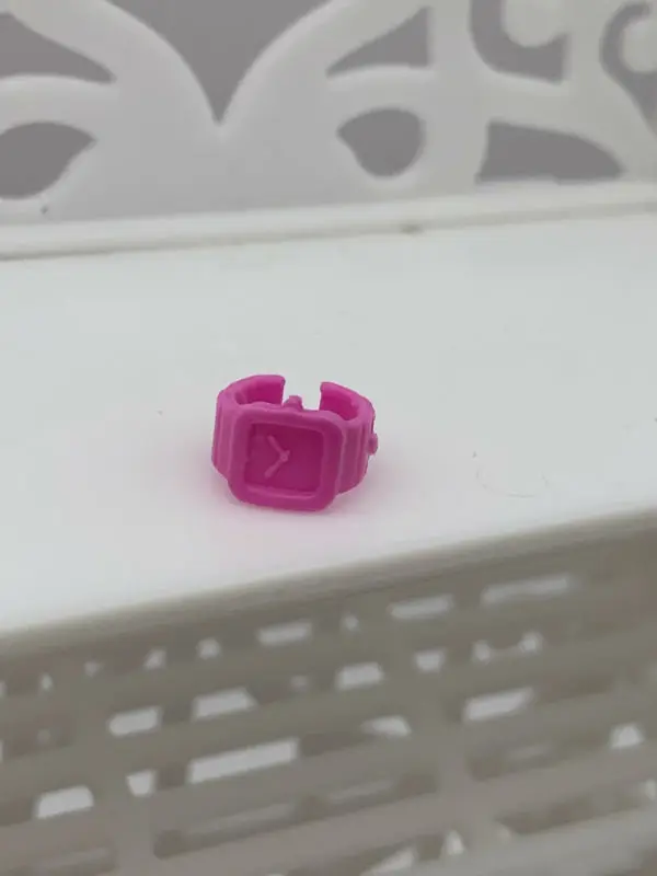Кукольные игрушечные часы красно-желтые аксессуары для кукол 1:6 BBIA33 | Игрушки и