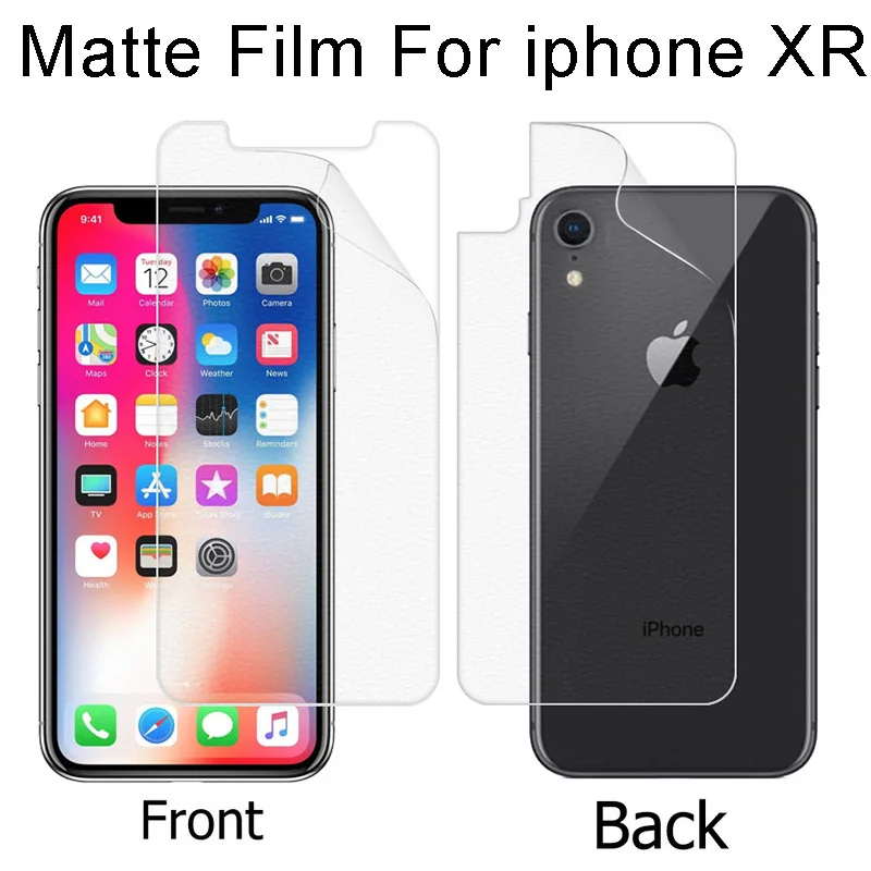 Передняя + задняя глянцевая пленка для Apple Iphone XS max XR A1921 A1920 A1984 матовая