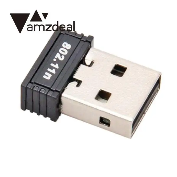 Amzdeal высокоскоростной rtl8188kas USB 150M беспроводной WiFi адаптер Сетевая карта